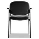 HON® wholesale. HON® Vl616 Stacking Guest Chair With Arms, Black Seat-black Back, Black Base. HSD Wholesale: Janitorial Supplies, Breakroom Supplies, Office Supplies.
