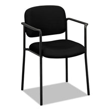 Load image into Gallery viewer, HON® wholesale. HON® Vl616 Stacking Guest Chair With Arms, Black Seat-black Back, Black Base. HSD Wholesale: Janitorial Supplies, Breakroom Supplies, Office Supplies.