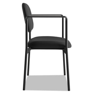 HON® wholesale. HON® Vl616 Stacking Guest Chair With Arms, Black Seat-black Back, Black Base. HSD Wholesale: Janitorial Supplies, Breakroom Supplies, Office Supplies.