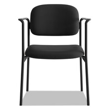 Load image into Gallery viewer, HON® wholesale. HON® Vl616 Stacking Guest Chair With Arms, Black Seat-black Back, Black Base. HSD Wholesale: Janitorial Supplies, Breakroom Supplies, Office Supplies.