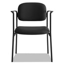 HON® wholesale. HON® Vl616 Stacking Guest Chair With Arms, Black Seat-black Back, Black Base. HSD Wholesale: Janitorial Supplies, Breakroom Supplies, Office Supplies.