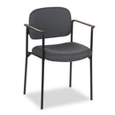 HON® wholesale. HON® Vl616 Stacking Guest Chair With Arms, Charcoal Seat-charcoal Back, Black Base. HSD Wholesale: Janitorial Supplies, Breakroom Supplies, Office Supplies.