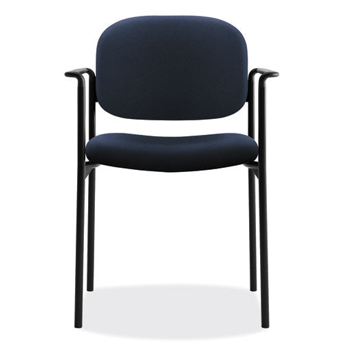 HON® wholesale. HON® Vl616 Stacking Guest Chair With Arms, Navy Seat-navy Back, Black Base. HSD Wholesale: Janitorial Supplies, Breakroom Supplies, Office Supplies.