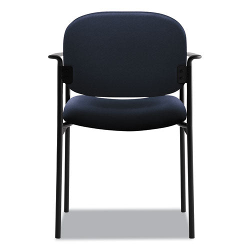 HON® wholesale. HON® Vl616 Stacking Guest Chair With Arms, Navy Seat-navy Back, Black Base. HSD Wholesale: Janitorial Supplies, Breakroom Supplies, Office Supplies.