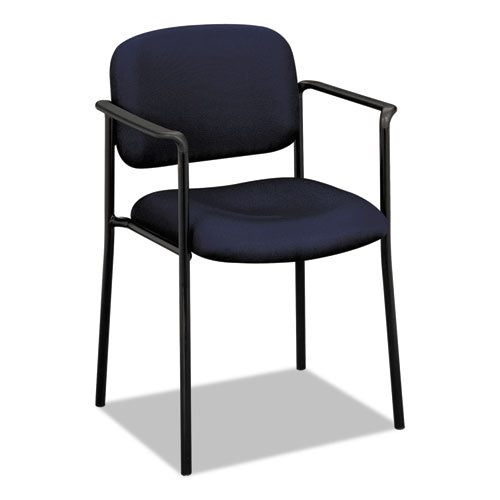 HON® wholesale. HON® Vl616 Stacking Guest Chair With Arms, Navy Seat-navy Back, Black Base. HSD Wholesale: Janitorial Supplies, Breakroom Supplies, Office Supplies.