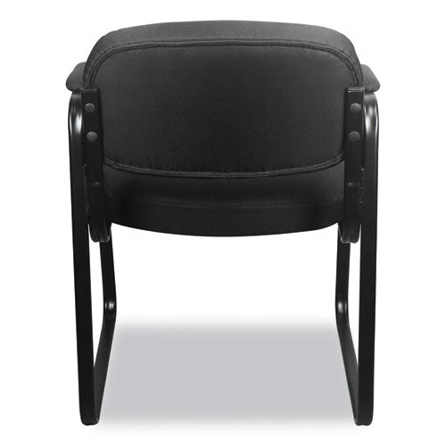 HON® wholesale. HON® Hvl653 Leather Guest Chair, 22.25" X 23" X 32", Black Seat-black Back, Black Base. HSD Wholesale: Janitorial Supplies, Breakroom Supplies, Office Supplies.