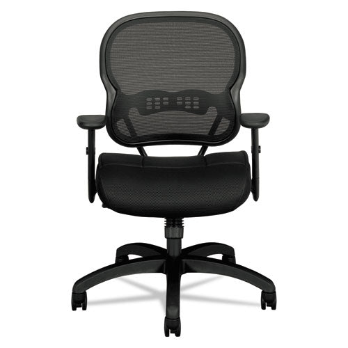 HON® wholesale. HON® Wave Mesh Mid-back Task Chair, Supports Up To 250 Lbs., Black Seat-black Back, Black Base. HSD Wholesale: Janitorial Supplies, Breakroom Supplies, Office Supplies.