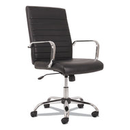 Sadie™ wholesale. 5-eleven Mid-back Executive Chair, Supports Up To 250 Lbs., Black Seat-black Back, Aluminum Base. HSD Wholesale: Janitorial Supplies, Breakroom Supplies, Office Supplies.