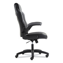 Load image into Gallery viewer, Sadie™ wholesale. 9-one-one High-back Racing Style Chair With Flip-up Arms, Supports Up To 225 Lbs., Black Seat-gray Back, Black Base. HSD Wholesale: Janitorial Supplies, Breakroom Supplies, Office Supplies.