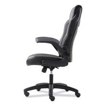 Load image into Gallery viewer, Sadie™ wholesale. 9-one-one High-back Racing Style Chair With Flip-up Arms, Supports Up To 225 Lbs., Black Seat-gray Back, Black Base. HSD Wholesale: Janitorial Supplies, Breakroom Supplies, Office Supplies.