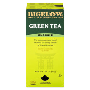 Bigelow® wholesale. BIGELOW Single Flavor Tea, Green, 28 Bags-box. HSD Wholesale: Janitorial Supplies, Breakroom Supplies, Office Supplies.