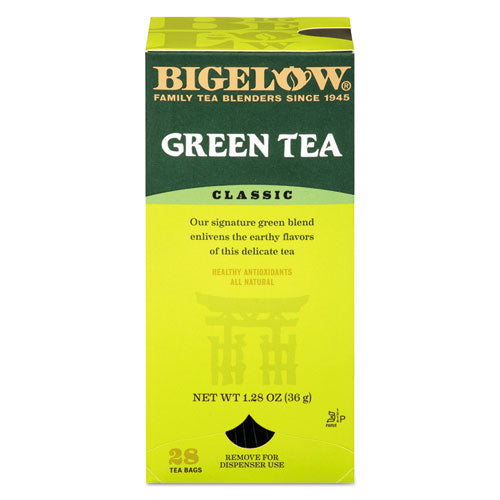 Bigelow® wholesale. BIGELOW Single Flavor Tea, Green, 28 Bags-box. HSD Wholesale: Janitorial Supplies, Breakroom Supplies, Office Supplies.