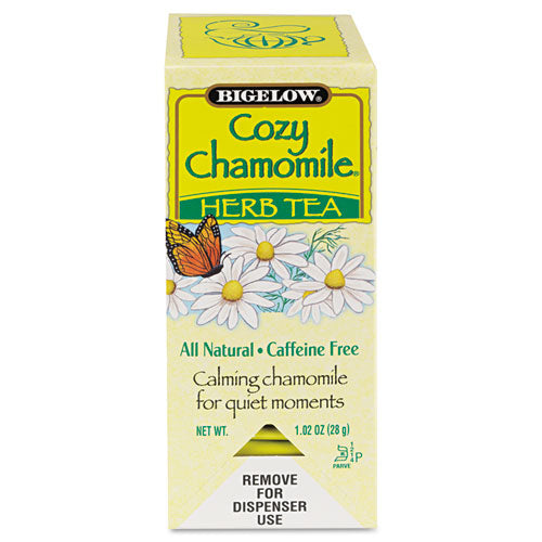 Bigelow® wholesale. BIGELOW Single Flavor Tea, Cozy Chamomile, 28 Bags-box. HSD Wholesale: Janitorial Supplies, Breakroom Supplies, Office Supplies.