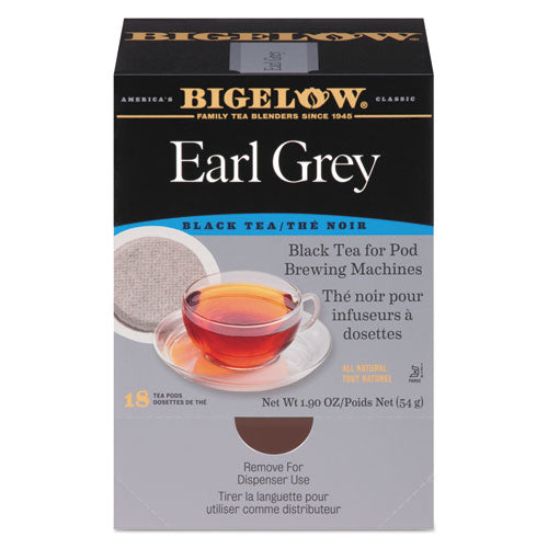 Bigelow® wholesale. BIGELOW Earl Grey Black Tea Pods, 1.90 Oz, 18-box. HSD Wholesale: Janitorial Supplies, Breakroom Supplies, Office Supplies.