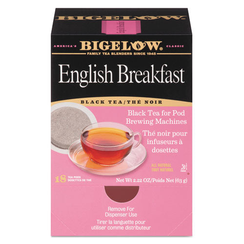 Bigelow® wholesale. BIGELOW English Breakfast Tea Pods, 1.90 Oz, 18-box. HSD Wholesale: Janitorial Supplies, Breakroom Supplies, Office Supplies.