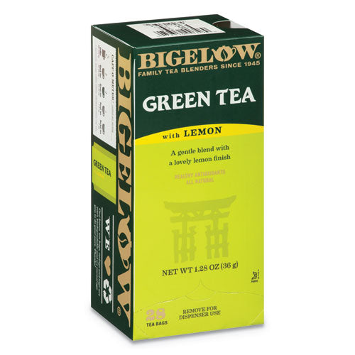 Bigelow® wholesale. BIGELOW Green Tea With Lemon, Lemon, 0.34 Lbs, 28-box. HSD Wholesale: Janitorial Supplies, Breakroom Supplies, Office Supplies.