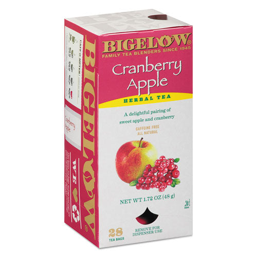 Bigelow® wholesale. BIGELOW Cranberry Apple Herbal Tea, 28-box. HSD Wholesale: Janitorial Supplies, Breakroom Supplies, Office Supplies.