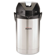 Load image into Gallery viewer, BUNN® wholesale. 2.5 Liter Lever Action Airpot, Stainless Steel. HSD Wholesale: Janitorial Supplies, Breakroom Supplies, Office Supplies.