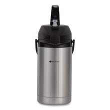 Load image into Gallery viewer, BUNN® wholesale. 3 Liter Lever Action Airpot, Stainless Steel-black. HSD Wholesale: Janitorial Supplies, Breakroom Supplies, Office Supplies.