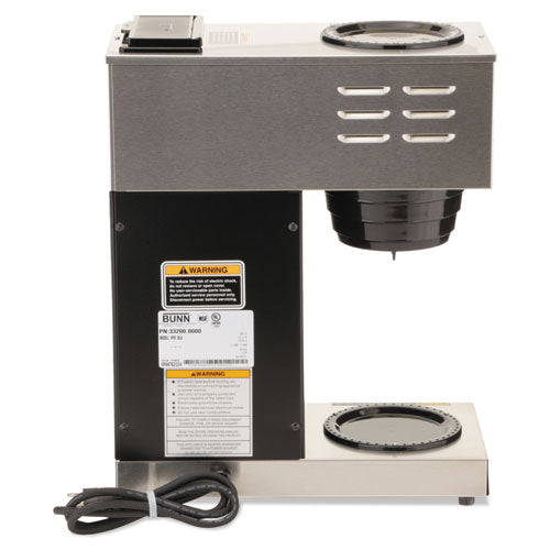 BUNN® wholesale. Vpr Two Burner Pourover Coffee Brewer, Stainless Steel, Black. HSD Wholesale: Janitorial Supplies, Breakroom Supplies, Office Supplies.