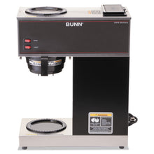 Load image into Gallery viewer, BUNN® wholesale. Vpr Two Burner Pourover Coffee Brewer, Stainless Steel, Black. HSD Wholesale: Janitorial Supplies, Breakroom Supplies, Office Supplies.