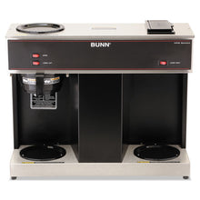 Load image into Gallery viewer, BUNN® wholesale. Pour-o-matic Three-burner Pour-over Coffee Brewer, Stainless Steel, Black. HSD Wholesale: Janitorial Supplies, Breakroom Supplies, Office Supplies.