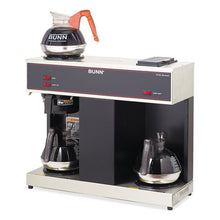 Load image into Gallery viewer, BUNN® wholesale. Pour-o-matic Three-burner Pour-over Coffee Brewer, Stainless Steel, Black. HSD Wholesale: Janitorial Supplies, Breakroom Supplies, Office Supplies.