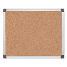 Load image into Gallery viewer, MasterVision® wholesale. Value Cork Bulletin Board With Aluminum Frame, 24 X 36, Natural. HSD Wholesale: Janitorial Supplies, Breakroom Supplies, Office Supplies.