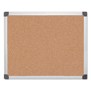 MasterVision® wholesale. Value Cork Bulletin Board With Aluminum Frame, 24 X 36, Natural. HSD Wholesale: Janitorial Supplies, Breakroom Supplies, Office Supplies.