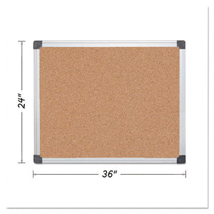 MasterVision® wholesale. Value Cork Bulletin Board With Aluminum Frame, 24 X 36, Natural. HSD Wholesale: Janitorial Supplies, Breakroom Supplies, Office Supplies.