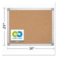 Load image into Gallery viewer, MasterVision® wholesale. Earth Cork Board, 24 X 36, Aluminum Frame. HSD Wholesale: Janitorial Supplies, Breakroom Supplies, Office Supplies.