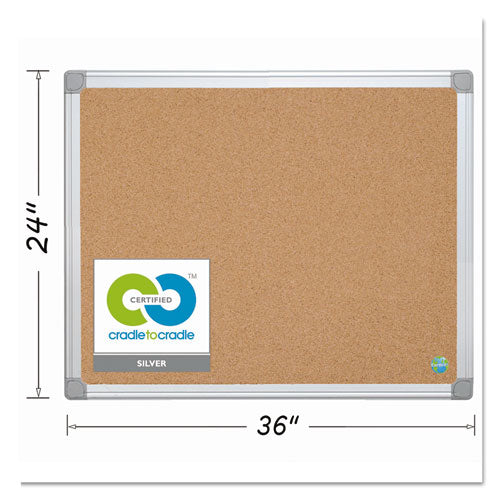 MasterVision® wholesale. Earth Cork Board, 24 X 36, Aluminum Frame. HSD Wholesale: Janitorial Supplies, Breakroom Supplies, Office Supplies.