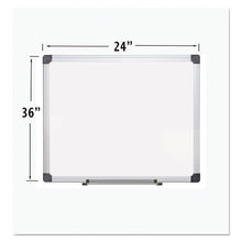 Load image into Gallery viewer, MasterVision® wholesale. Porcelain Value Dry Erase Board, 24 X 36, White, Aluminum Frame. HSD Wholesale: Janitorial Supplies, Breakroom Supplies, Office Supplies.