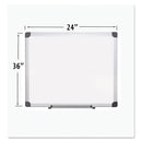 MasterVision® wholesale. Porcelain Value Dry Erase Board, 24 X 36, White, Aluminum Frame. HSD Wholesale: Janitorial Supplies, Breakroom Supplies, Office Supplies.