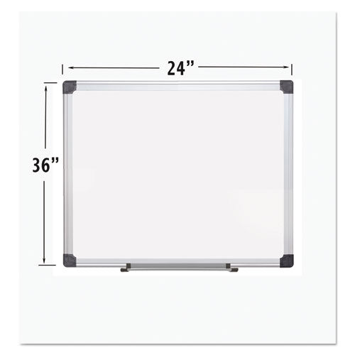 MasterVision® wholesale. Porcelain Value Dry Erase Board, 24 X 36, White, Aluminum Frame. HSD Wholesale: Janitorial Supplies, Breakroom Supplies, Office Supplies.