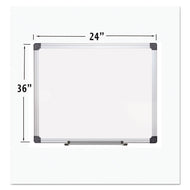 MasterVision® wholesale. Porcelain Value Dry Erase Board, 24 X 36, White, Aluminum Frame. HSD Wholesale: Janitorial Supplies, Breakroom Supplies, Office Supplies.