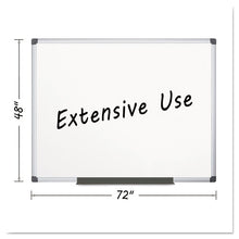 Load image into Gallery viewer, MasterVision® wholesale. Porcelain Value Dry Erase Board, 48 X 72, White, Aluminum Frame. HSD Wholesale: Janitorial Supplies, Breakroom Supplies, Office Supplies.