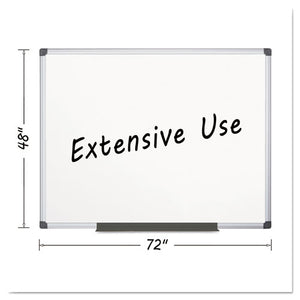 MasterVision® wholesale. Porcelain Value Dry Erase Board, 48 X 72, White, Aluminum Frame. HSD Wholesale: Janitorial Supplies, Breakroom Supplies, Office Supplies.