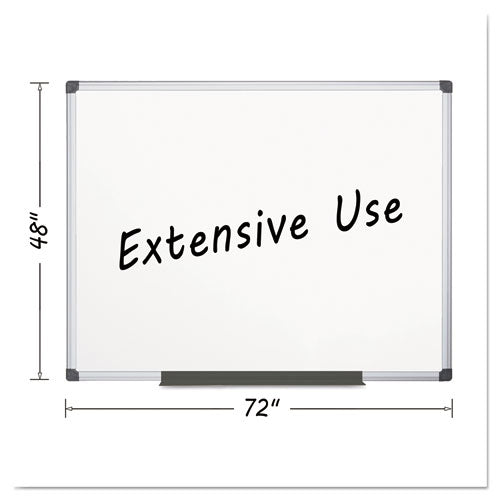 MasterVision® wholesale. Porcelain Value Dry Erase Board, 48 X 72, White, Aluminum Frame. HSD Wholesale: Janitorial Supplies, Breakroom Supplies, Office Supplies.