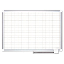 Load image into Gallery viewer, MasterVision® wholesale. Gridded Magnetic Porcelain Planning Board, 1 X 2 Grid, 72 X 48, Aluminum Frame. HSD Wholesale: Janitorial Supplies, Breakroom Supplies, Office Supplies.