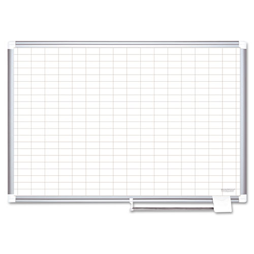 MasterVision® wholesale. Gridded Magnetic Porcelain Planning Board, 1 X 2 Grid, 72 X 48, Aluminum Frame. HSD Wholesale: Janitorial Supplies, Breakroom Supplies, Office Supplies.