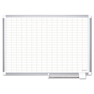 MasterVision® wholesale. Gridded Magnetic Porcelain Planning Board, 1 X 2 Grid, 72 X 48, Aluminum Frame. HSD Wholesale: Janitorial Supplies, Breakroom Supplies, Office Supplies.