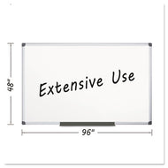 MasterVision® wholesale. Porcelain Value Dry Erase Board, 48 X 96, White, Aluminum Frame. HSD Wholesale: Janitorial Supplies, Breakroom Supplies, Office Supplies.