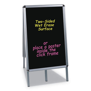 MasterVision® wholesale. Wet Erase Board, 27x34, Black, Aluminum Frame. HSD Wholesale: Janitorial Supplies, Breakroom Supplies, Office Supplies.