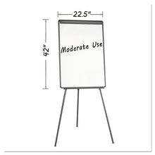 Load image into Gallery viewer, MasterVision® wholesale. Basic Tripod Melamine Presentation Easel, 22 1-2 X 42, White-black. HSD Wholesale: Janitorial Supplies, Breakroom Supplies, Office Supplies.