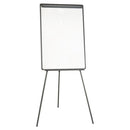 MasterVision® wholesale. Basic Tripod Melamine Presentation Easel, 22 1-2 X 42, White-black. HSD Wholesale: Janitorial Supplies, Breakroom Supplies, Office Supplies.