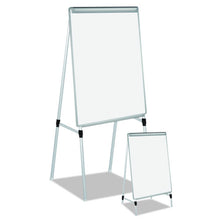 Load image into Gallery viewer, MasterVision® wholesale. Silver Easy Clean Dry Erase Quad-pod Presentation Easel, 45&quot; To 79&quot;, Silver. HSD Wholesale: Janitorial Supplies, Breakroom Supplies, Office Supplies.