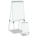 MasterVision® wholesale. Silver Easy Clean Dry Erase Quad-pod Presentation Easel, 45" To 79", Silver. HSD Wholesale: Janitorial Supplies, Breakroom Supplies, Office Supplies.