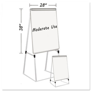 MasterVision® wholesale. Silver Easy Clean Dry Erase Quad-pod Presentation Easel, 45" To 79", Silver. HSD Wholesale: Janitorial Supplies, Breakroom Supplies, Office Supplies.