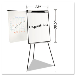 MasterVision® wholesale. Magnetic Gold Ultra Dry Erase Tripod Easel W- Ext Arms, 32" To 72", Black-silver. HSD Wholesale: Janitorial Supplies, Breakroom Supplies, Office Supplies.